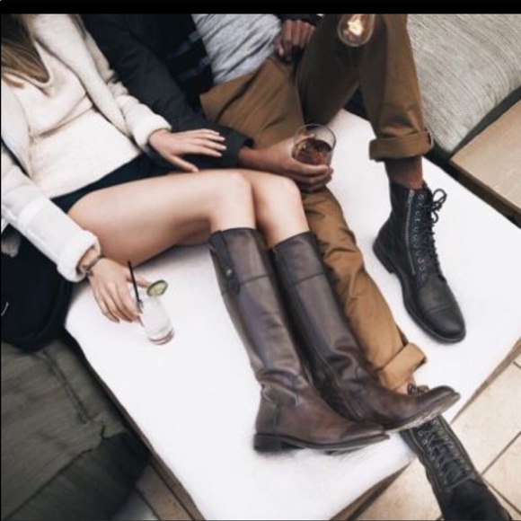 Frye Melissa Jayden Black Riding Boots 
